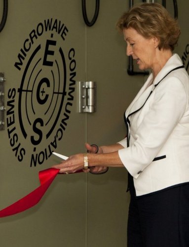 Andrea Cutting Ribbon